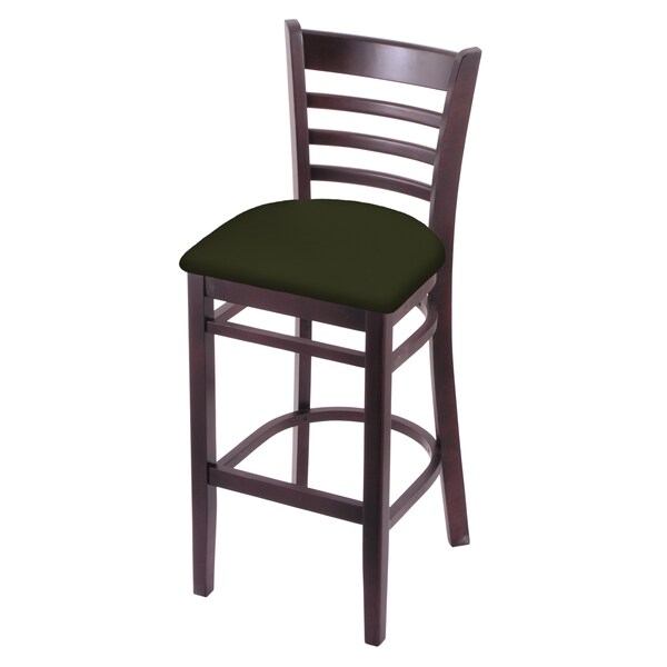 25" Counter Stool, Dark Cherry Finish, Canter Pine Seat